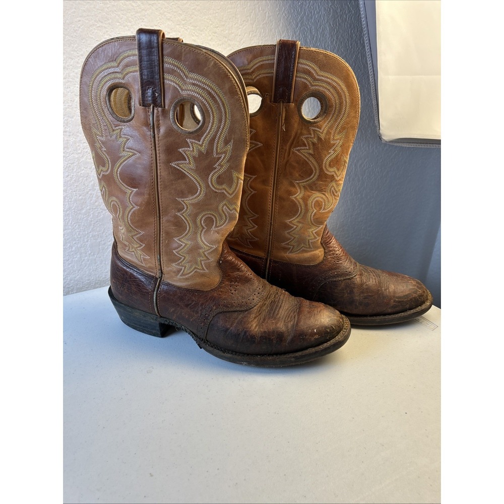 Rocky Western Work Boots Cowboy Sz 11 W  Brown Leather 2890